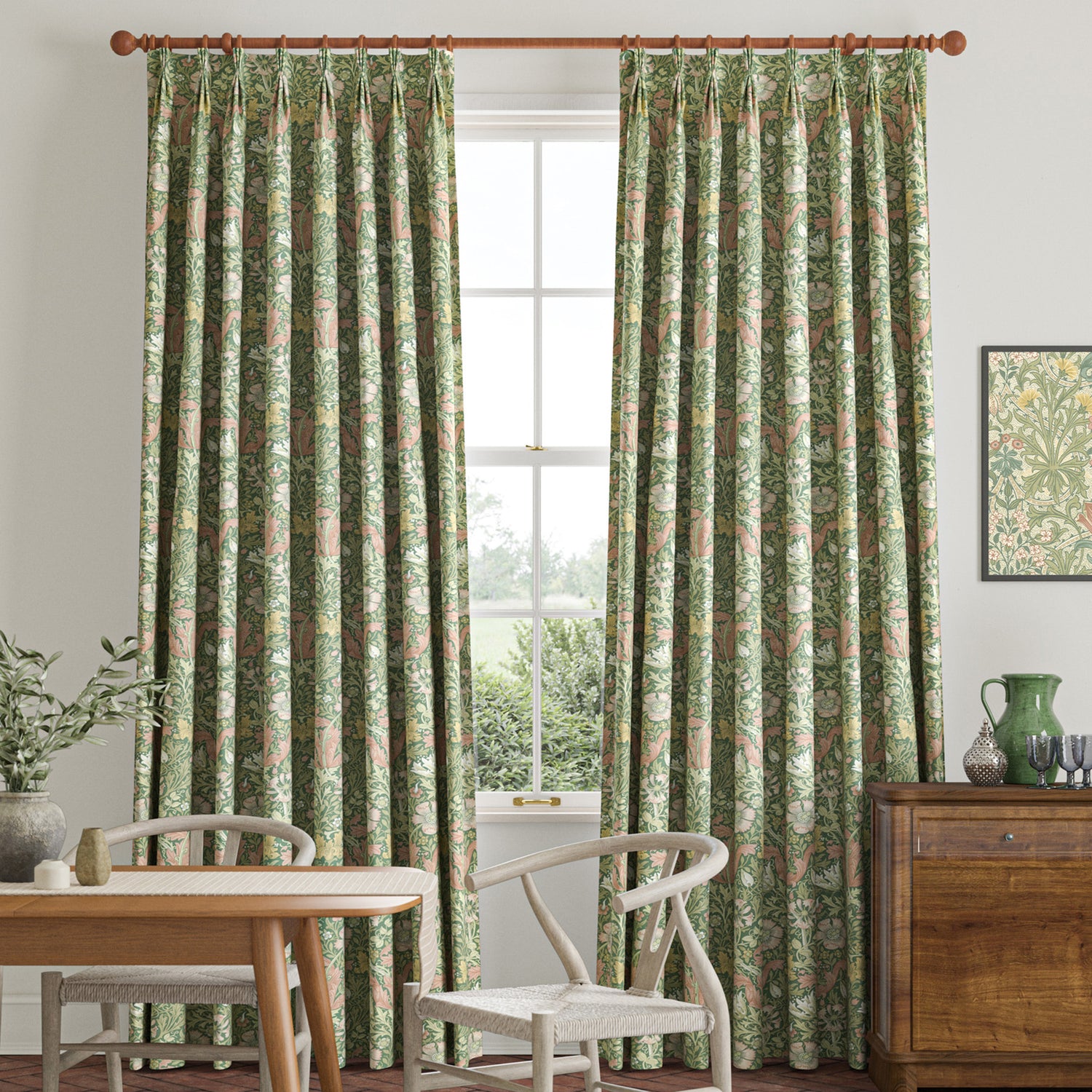 William Morris Compton Velvet Made To Measure Roman Blind Apple