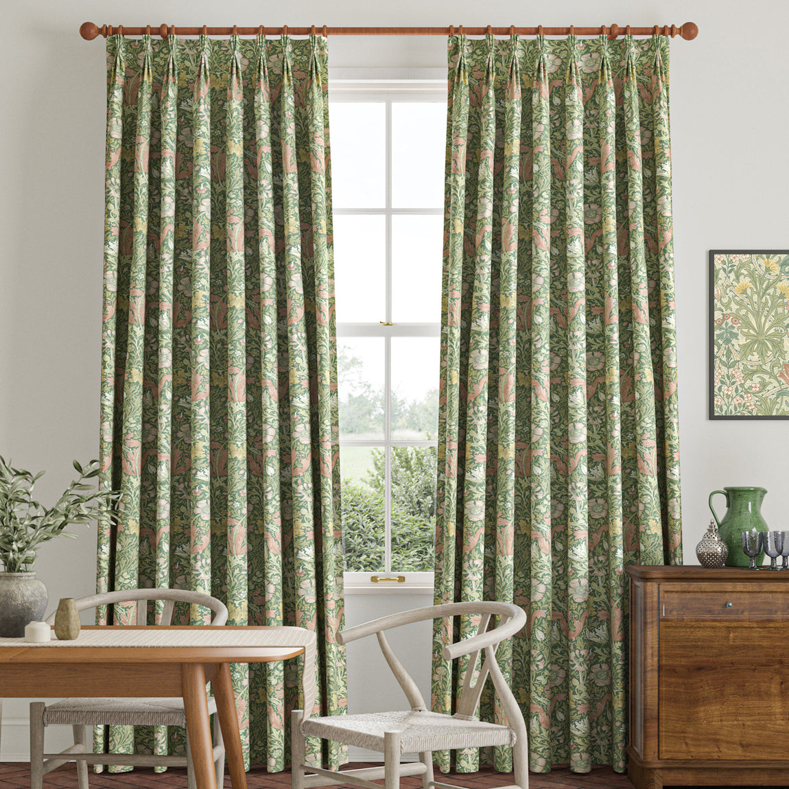 William Morris Compton Velvet Made To Measure Roman Blind Apple