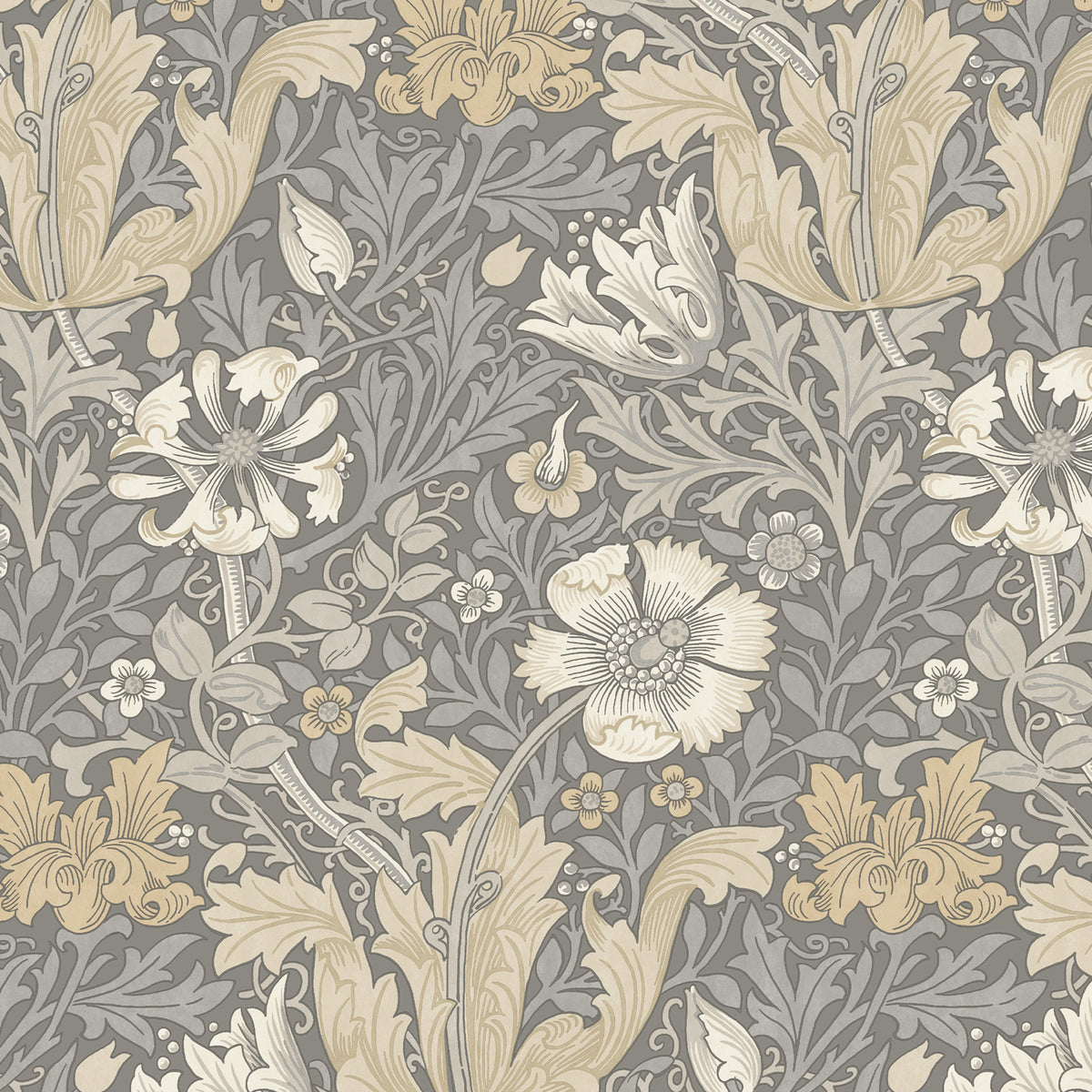 William Morris Compton Velvet Made To Measure Roman Blind Cobble