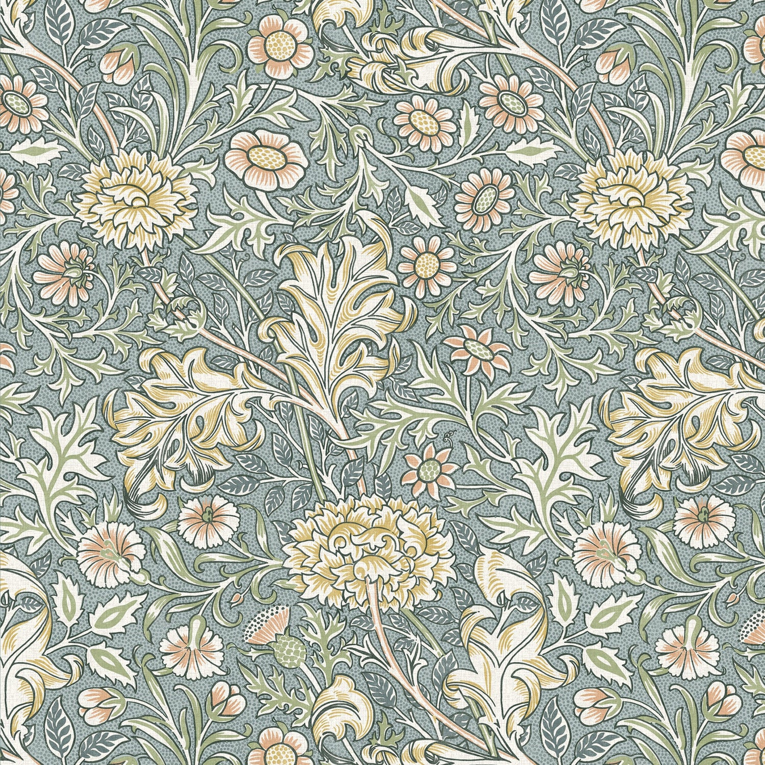 William Morris Double Bough Made To Measure Curtains Bluebird