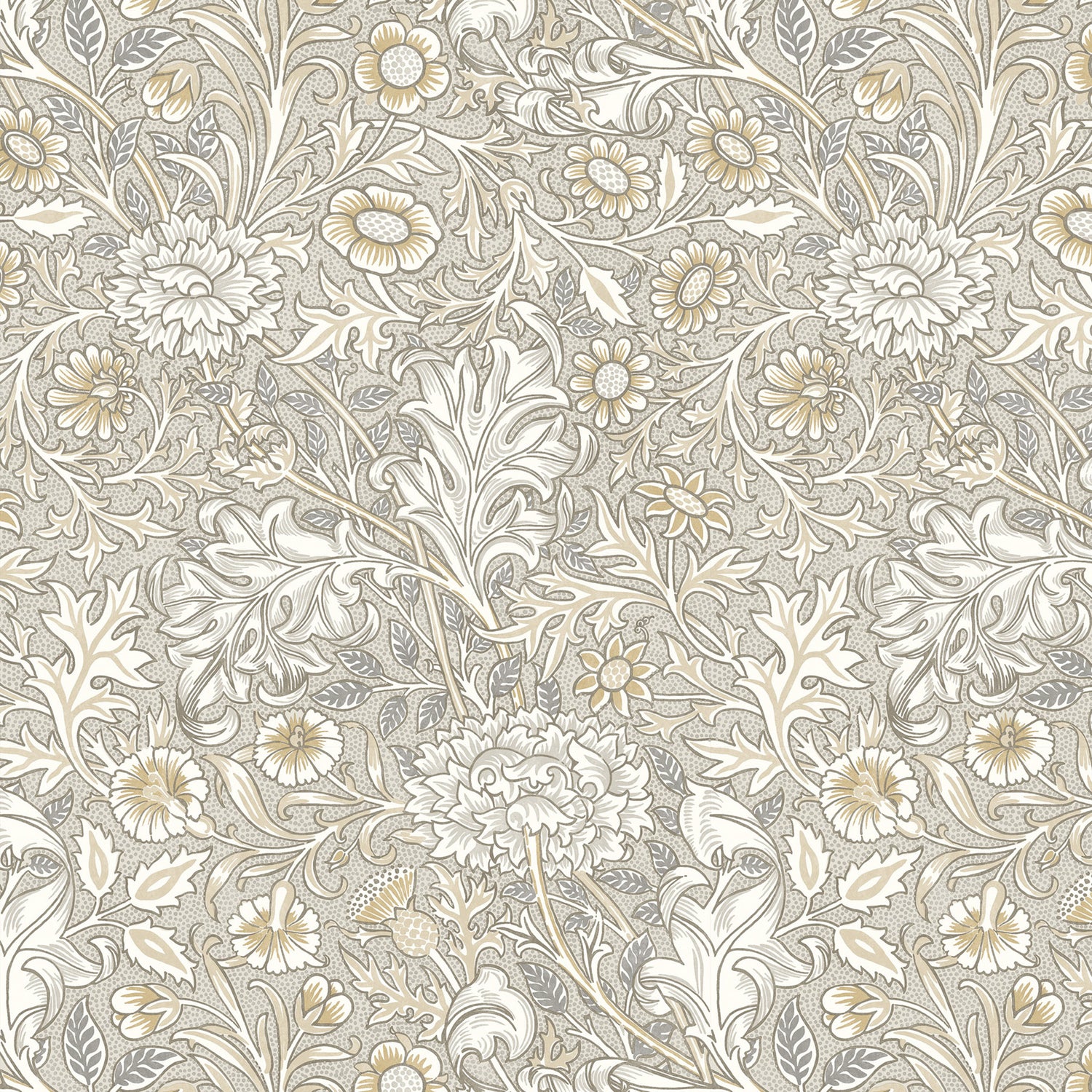 William Morris Double Bough Made To Measure Roman Blind Barley