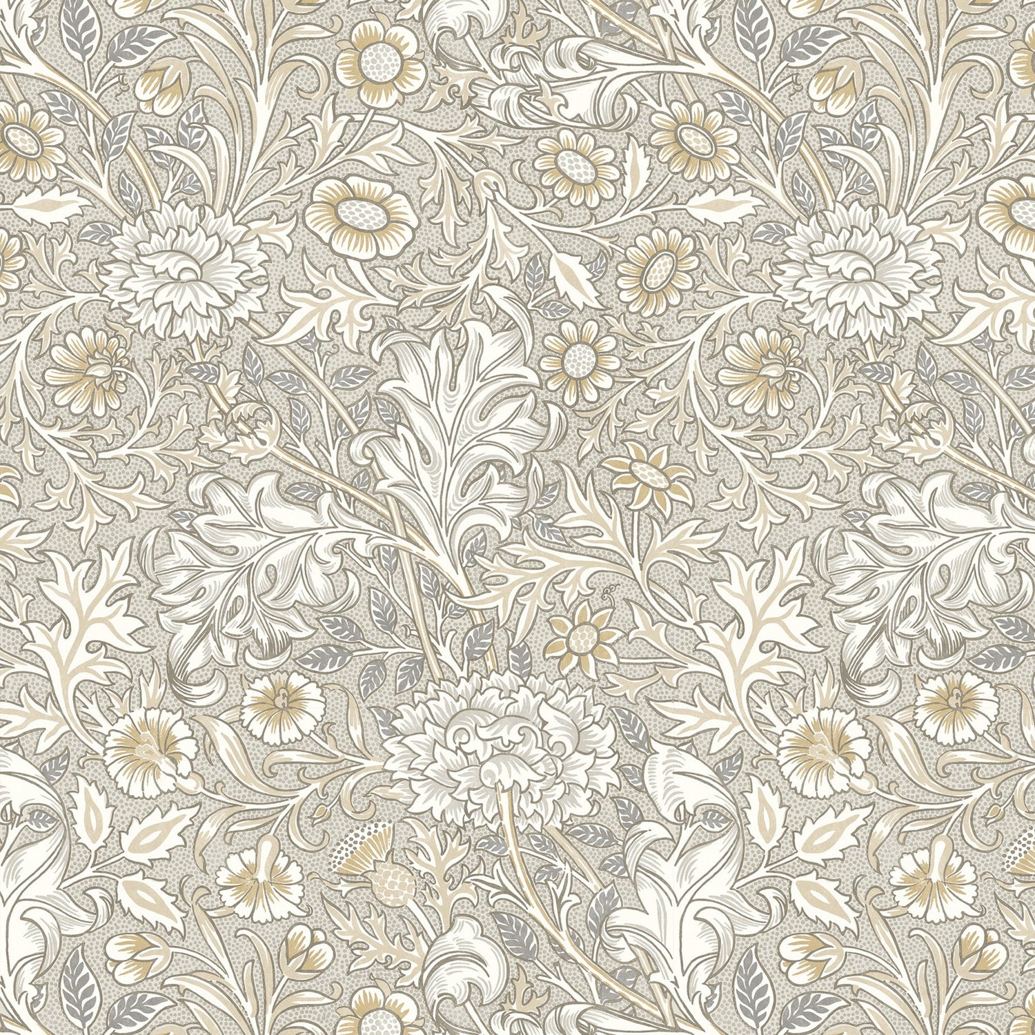 William Morris Double Bough Made To Measure Curtains Barley