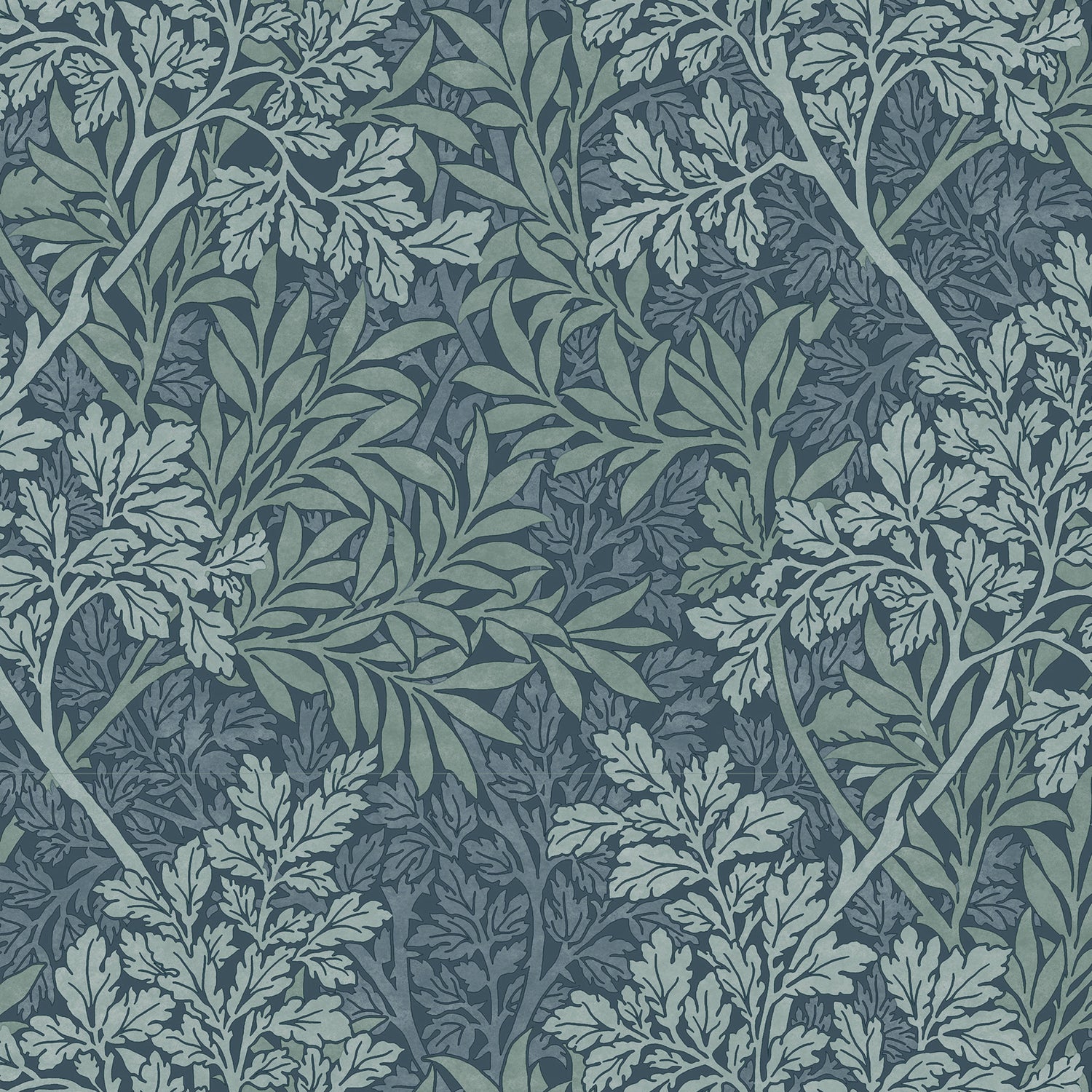 William Morris Foliage Made To Measure Roman Blind Indigo