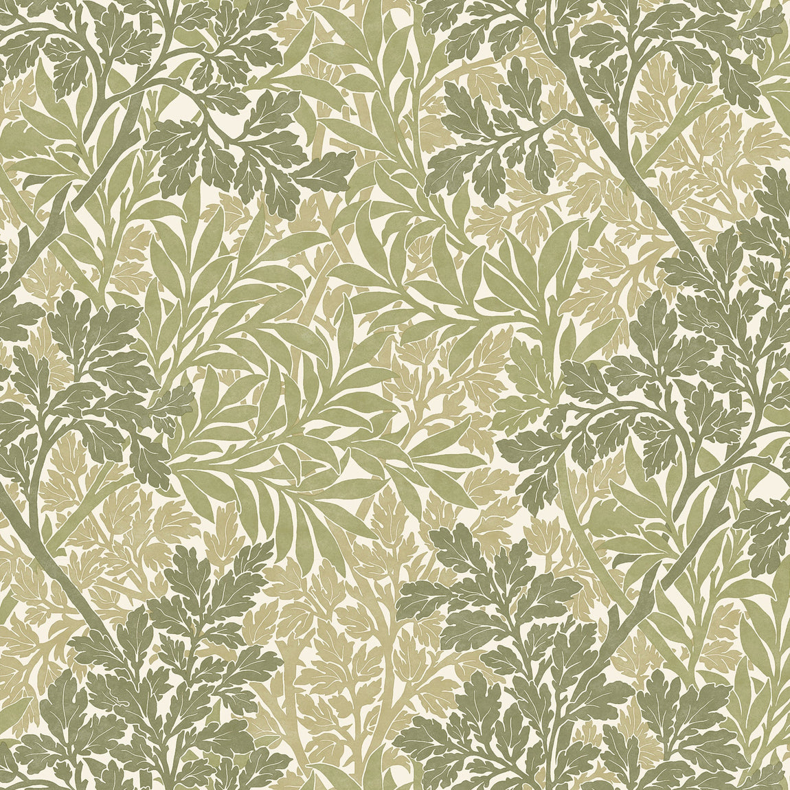 William Morris Foliage Made To Measure Curtains Fern