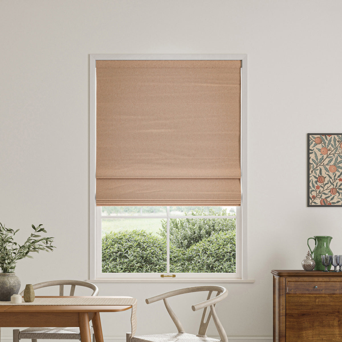 William Morris Reed Made To Measure Roman Blind Blossom