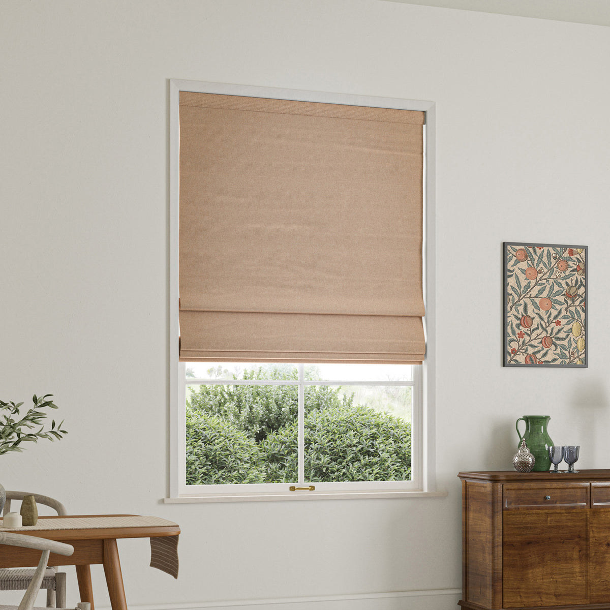 William Morris Reed Made To Measure Roman Blind Blossom