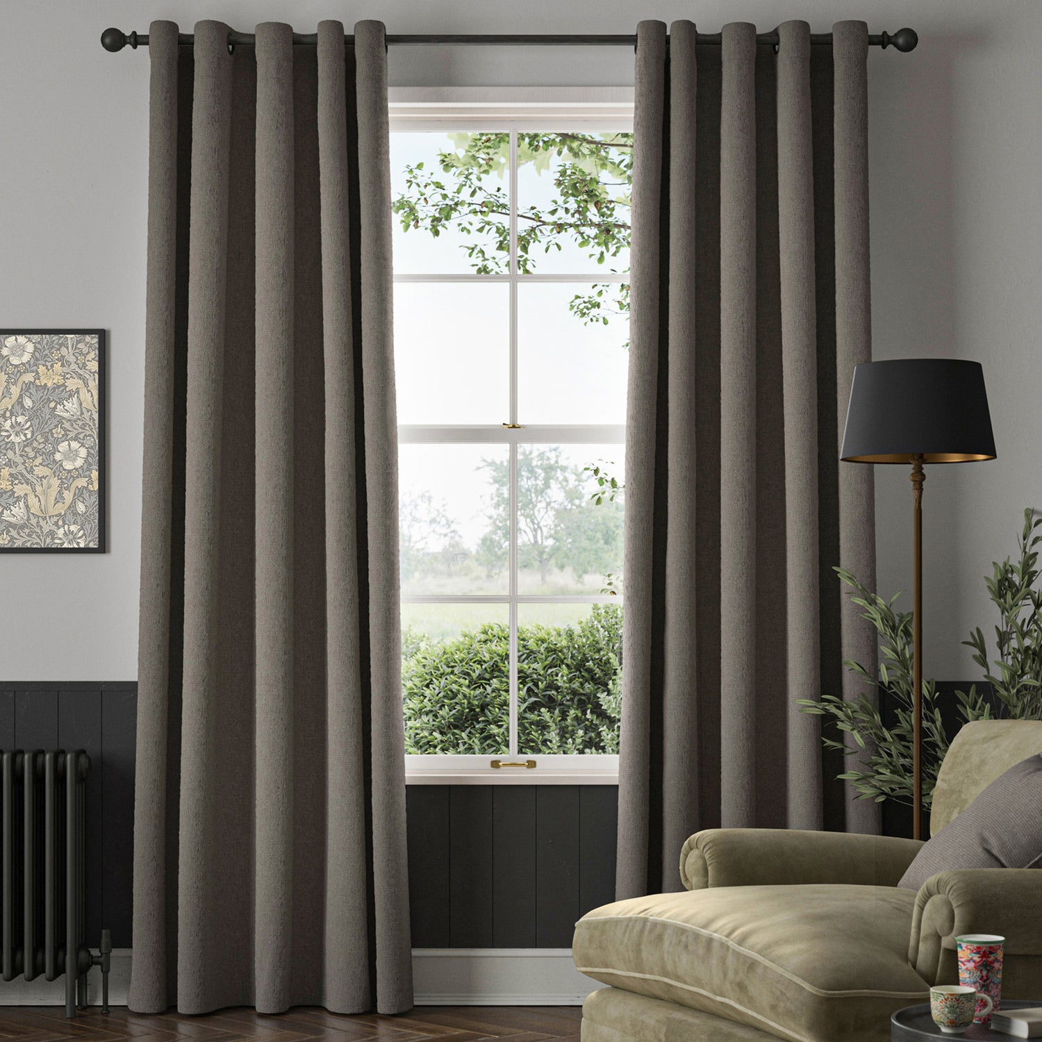 William Morris Reed Made To Measure Curtains Cobble