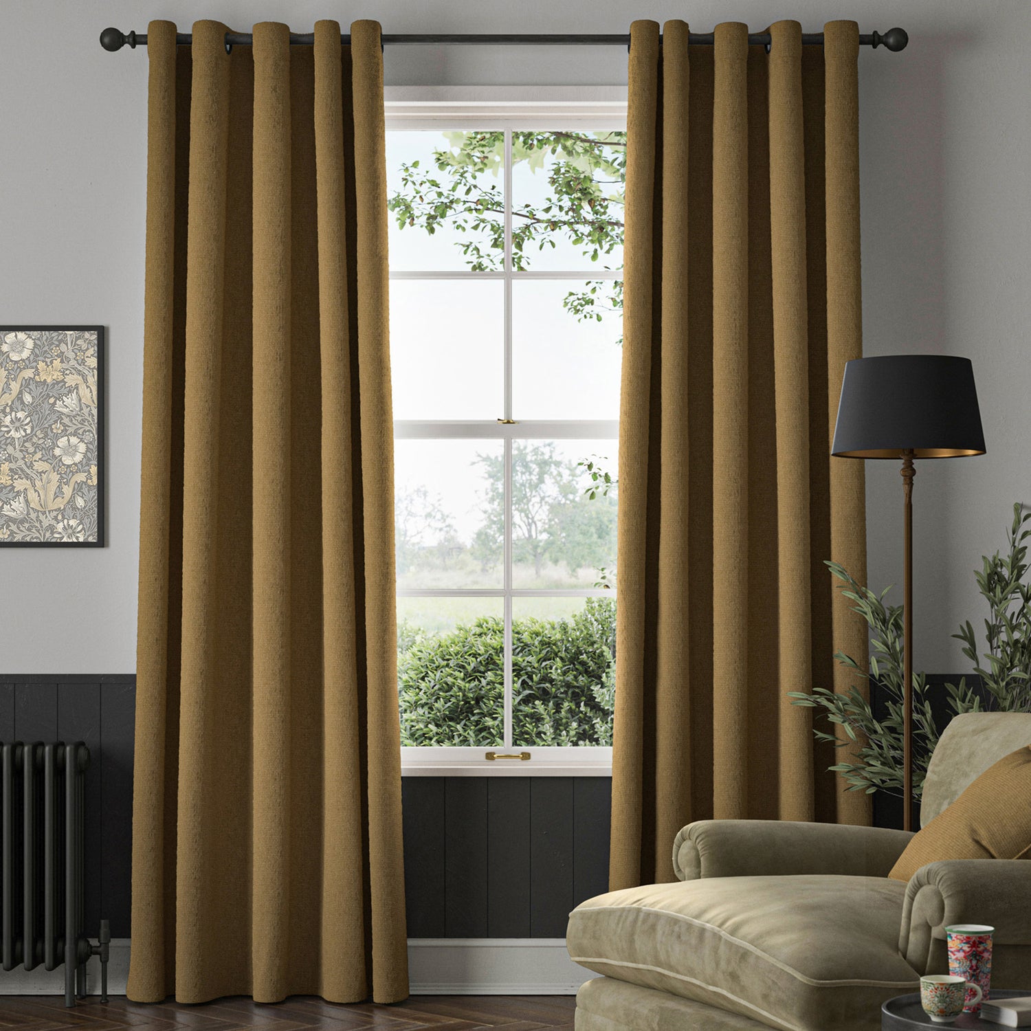 William Morris Reed Made To Measure Curtains Barley