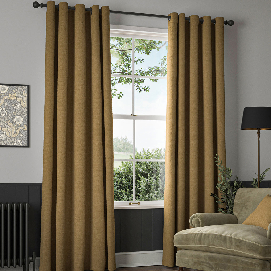 William Morris Reed Made To Measure Curtains Barley