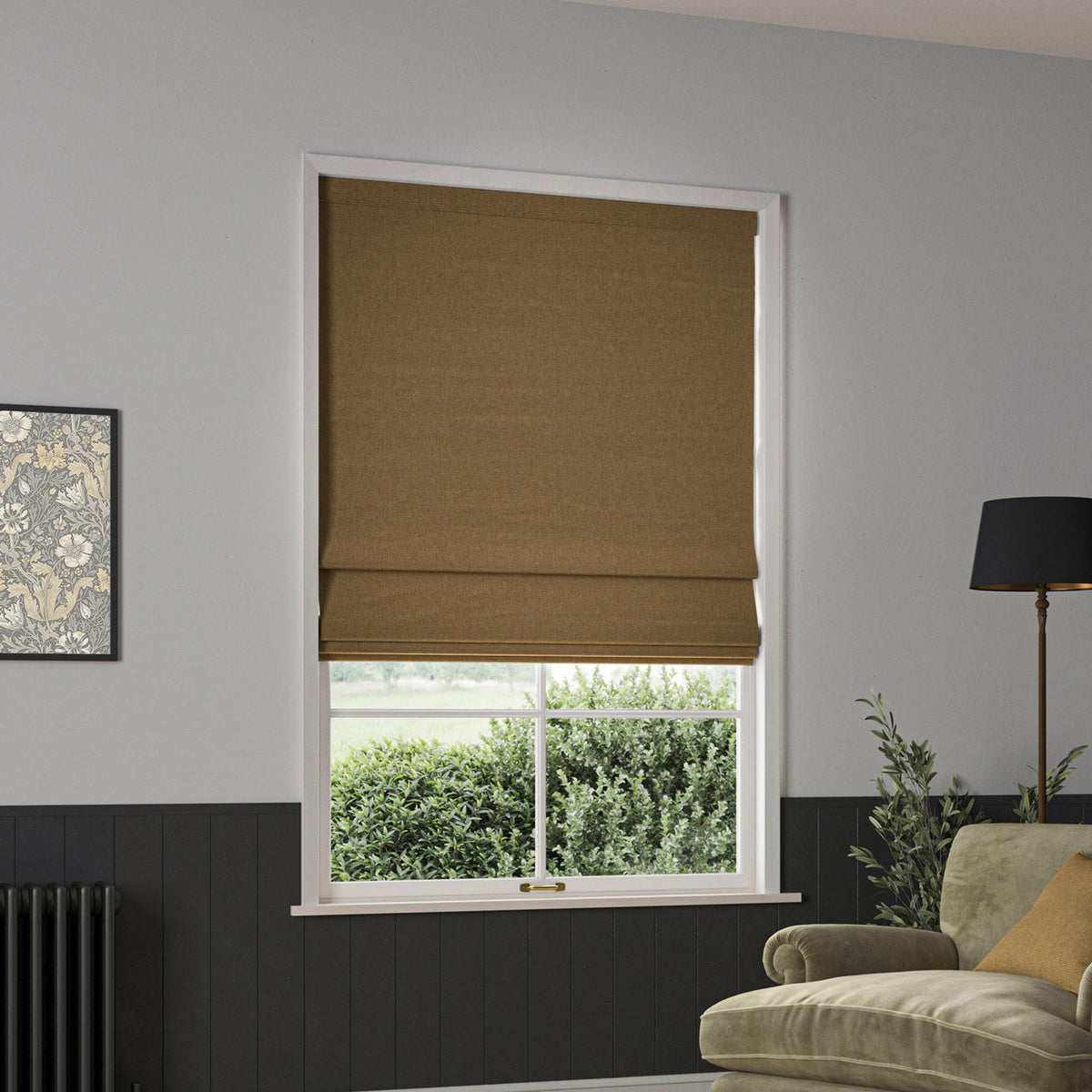 William Morris Reed Made To Measure Roman Blind Barley