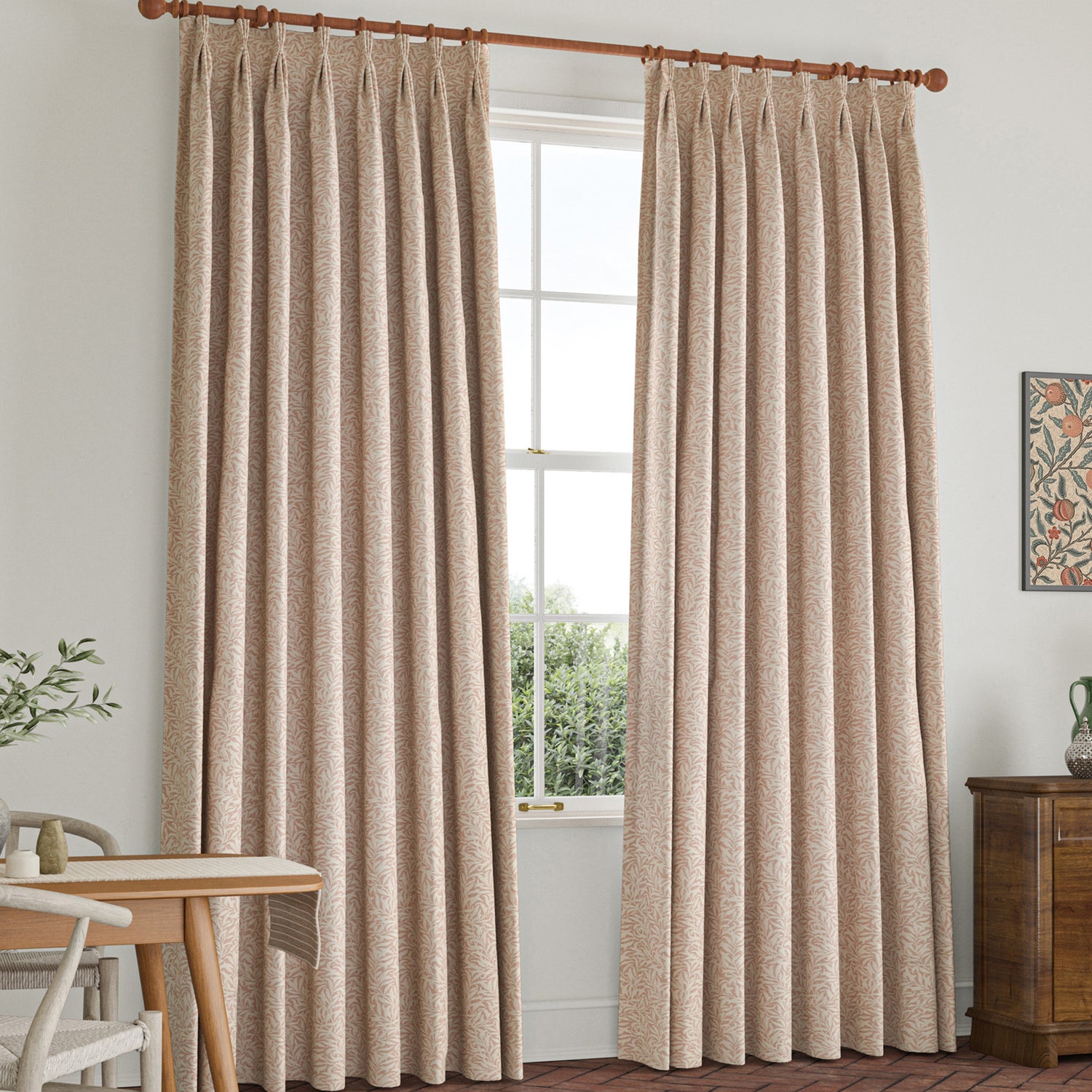 William Morris Willow Bough Woven Made To Measure Curtains Blossom