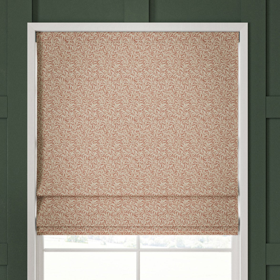 William Morris Willow Bough Woven Made To Measure Curtains Brick