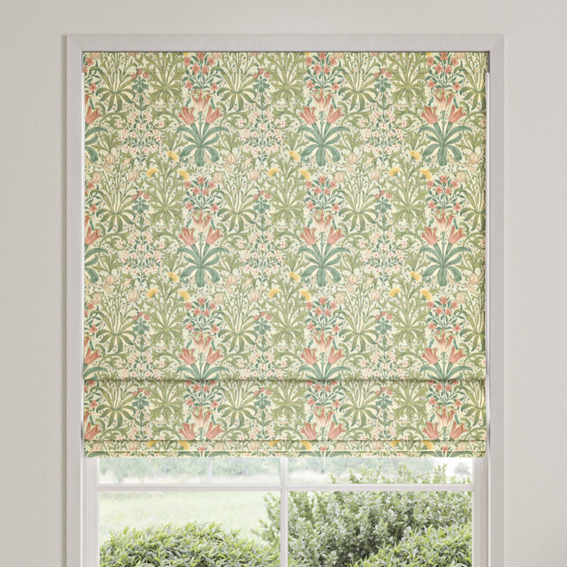William Morris Woodland Weeds Made To Measure Curtains Apple