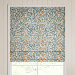 William Morris Woodland Weeds Made To Measure Roman Blind Bluebird