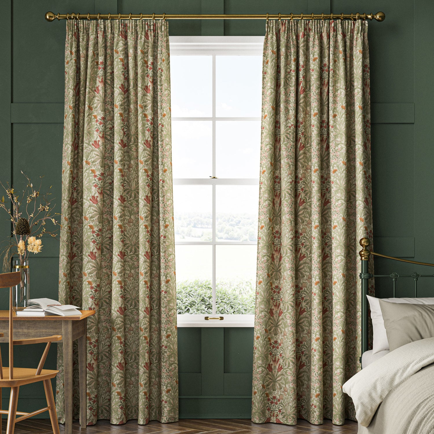 William Morris Woodland Weeds Made To Measure Roman Blind Fern