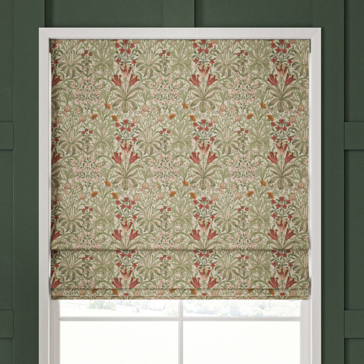 William Morris Woodland Weeds Made To Measure Roman Blind Fern