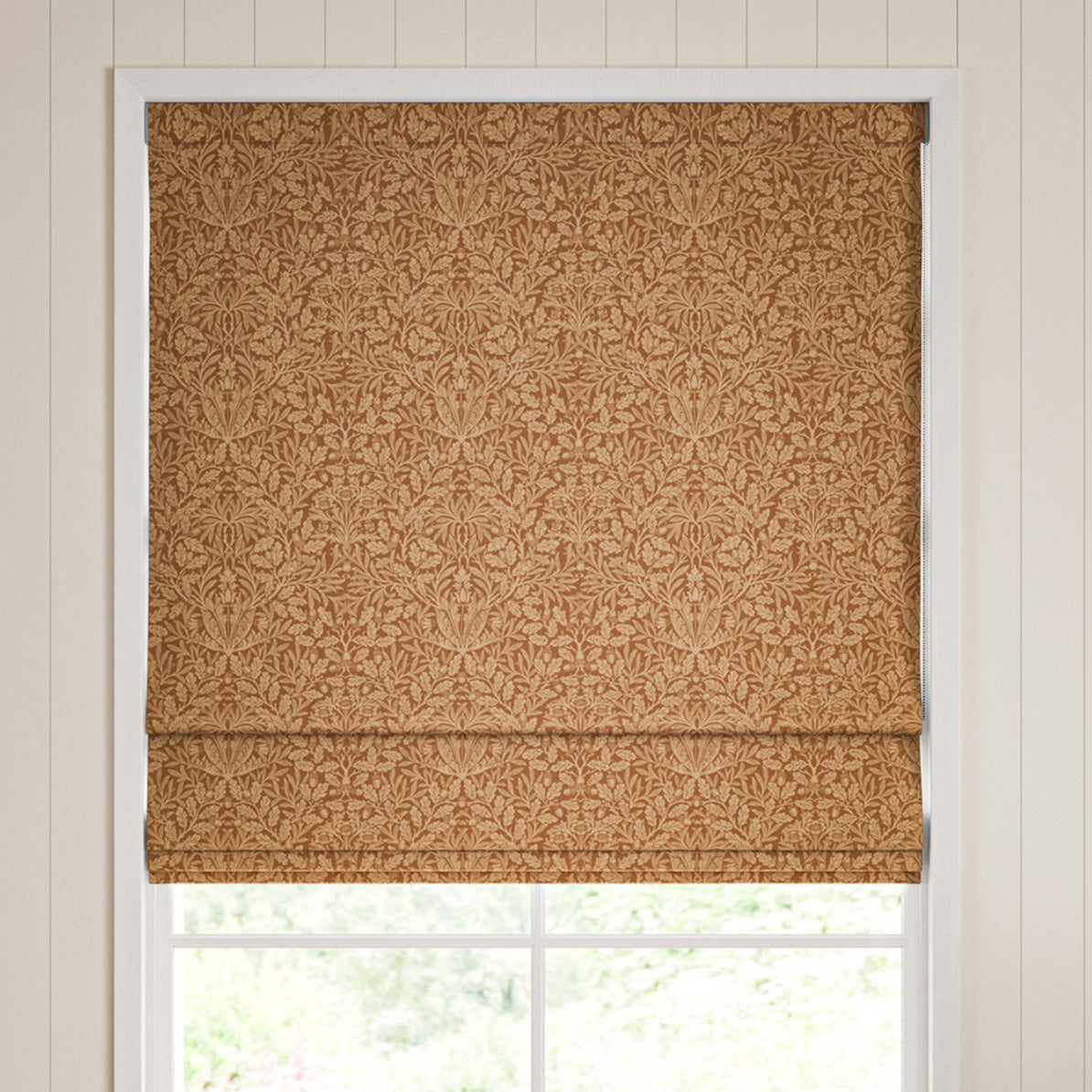 William Morris Acorn Made To Measure Curtains Russet
