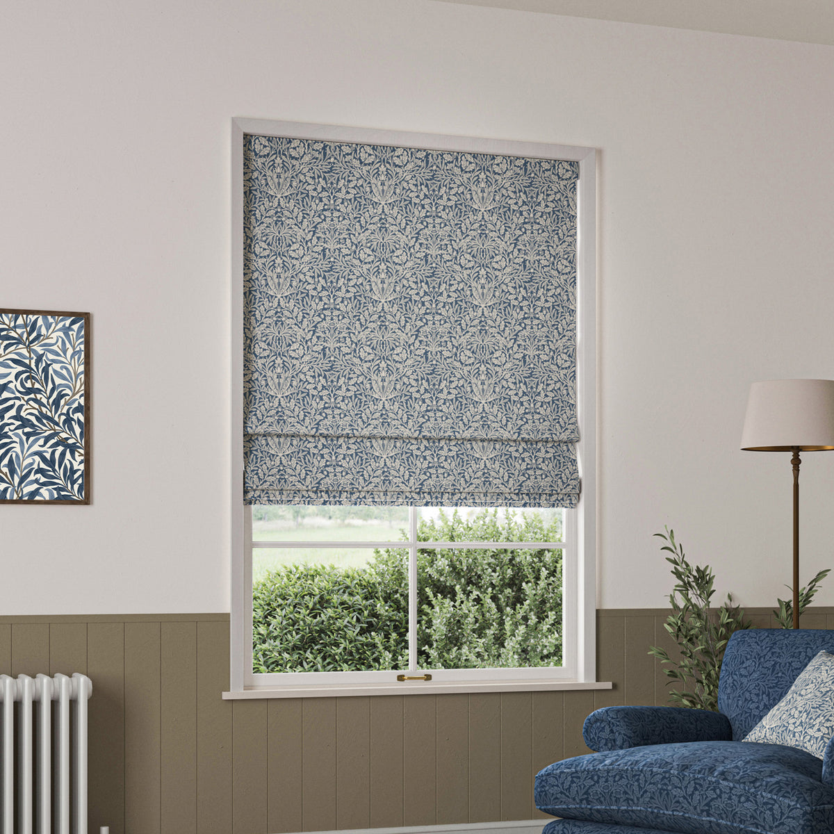 William Morris Acorn Made To Measure Roman Blind River