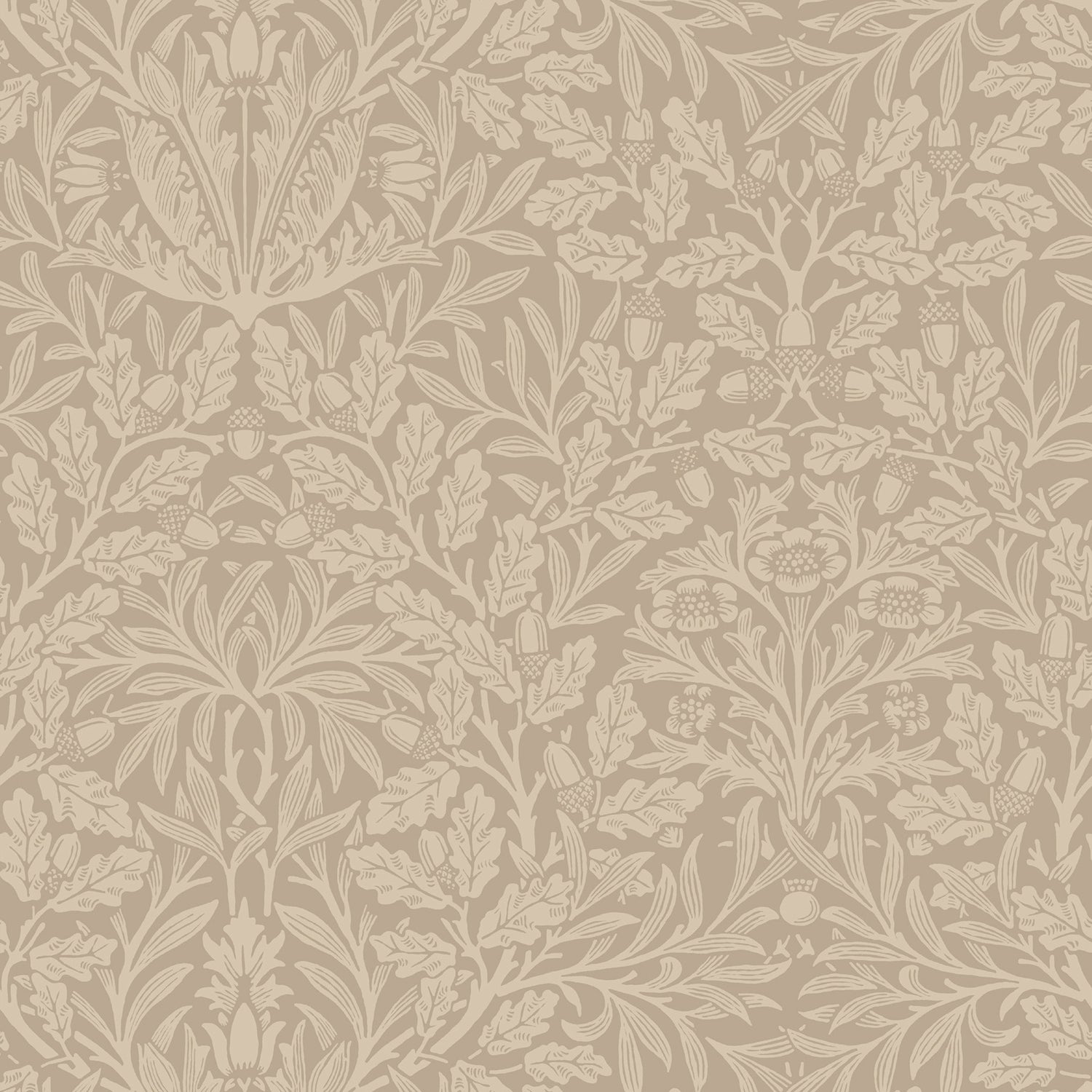 William Morris Acorn Velvet Made To Measure Roman Blind Clay