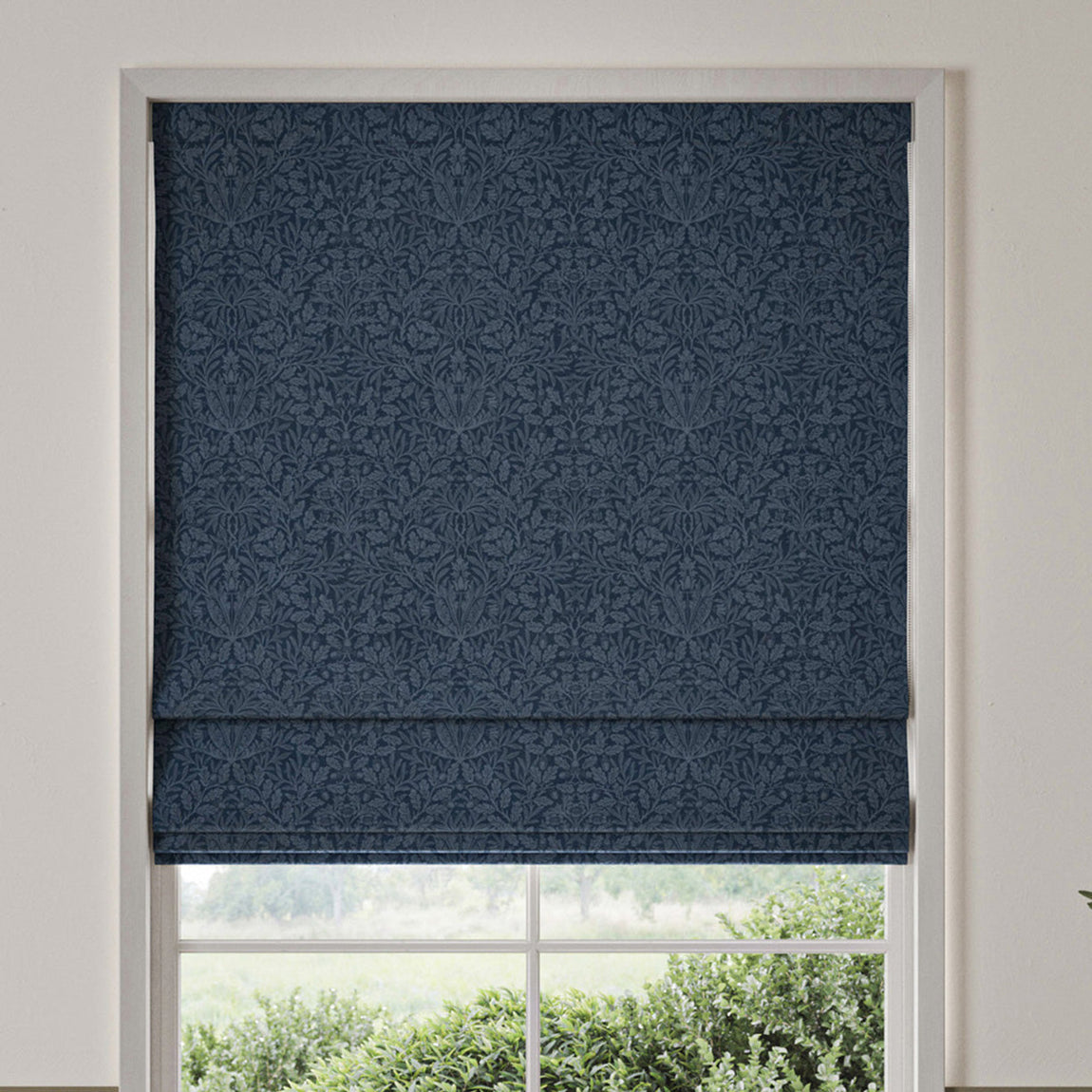 William Morris Acorn Velvet Made To Measure Curtains Midnight