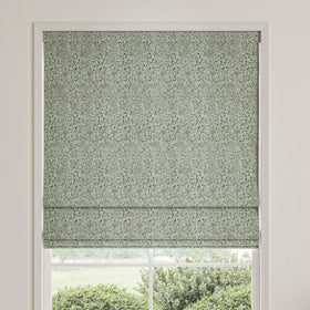 William Morris Bird And Anemone Woven Made To Measure Roman Blind Eucalyptus