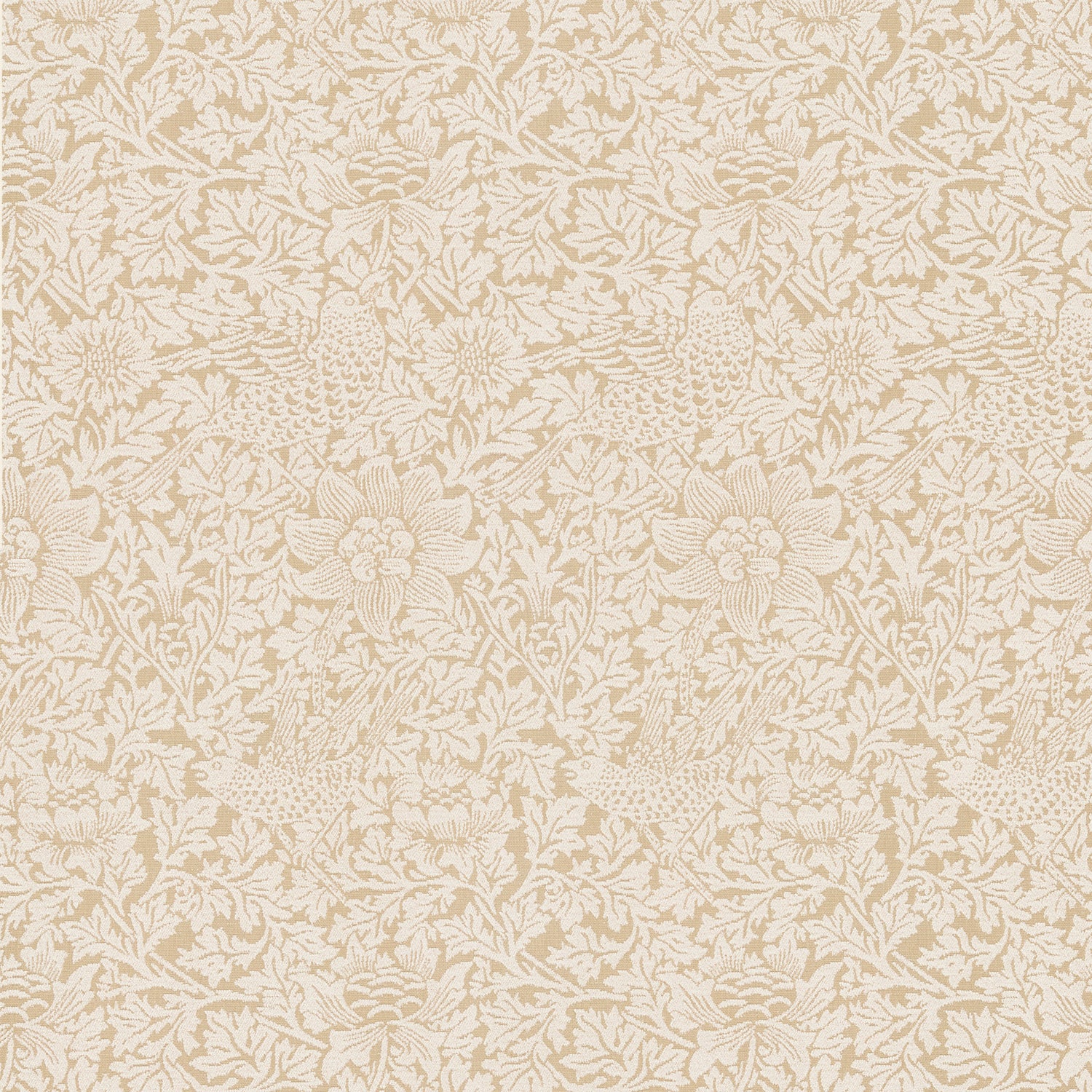 William Morris Bird And Anemone Woven Made To Measure Roman Blind Flax