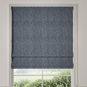 William Morris Bird And Anemone Woven Made To Measure Roman Blind Midnight