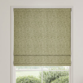 William Morris Bird And Anemone Woven Made To Measure Roman Blind Moss