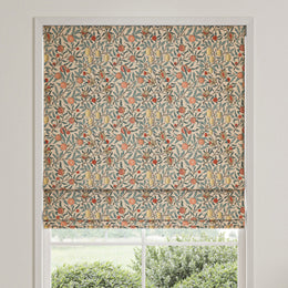 William Morris Fruit Made To Measure Roman Blind Clay