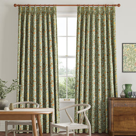 William Morris Fruit Made To Measure Curtains Lichen