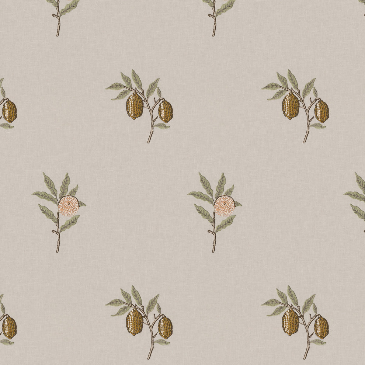 William Morris Fruit Embroidery Made To Measure Curtains Honey