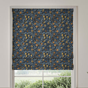 William Morris Fruit Velvet Made To Measure Roman Blind Midnight