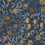 William Morris Fruit Velvet Made To Measure Curtains Midnight Sample Image