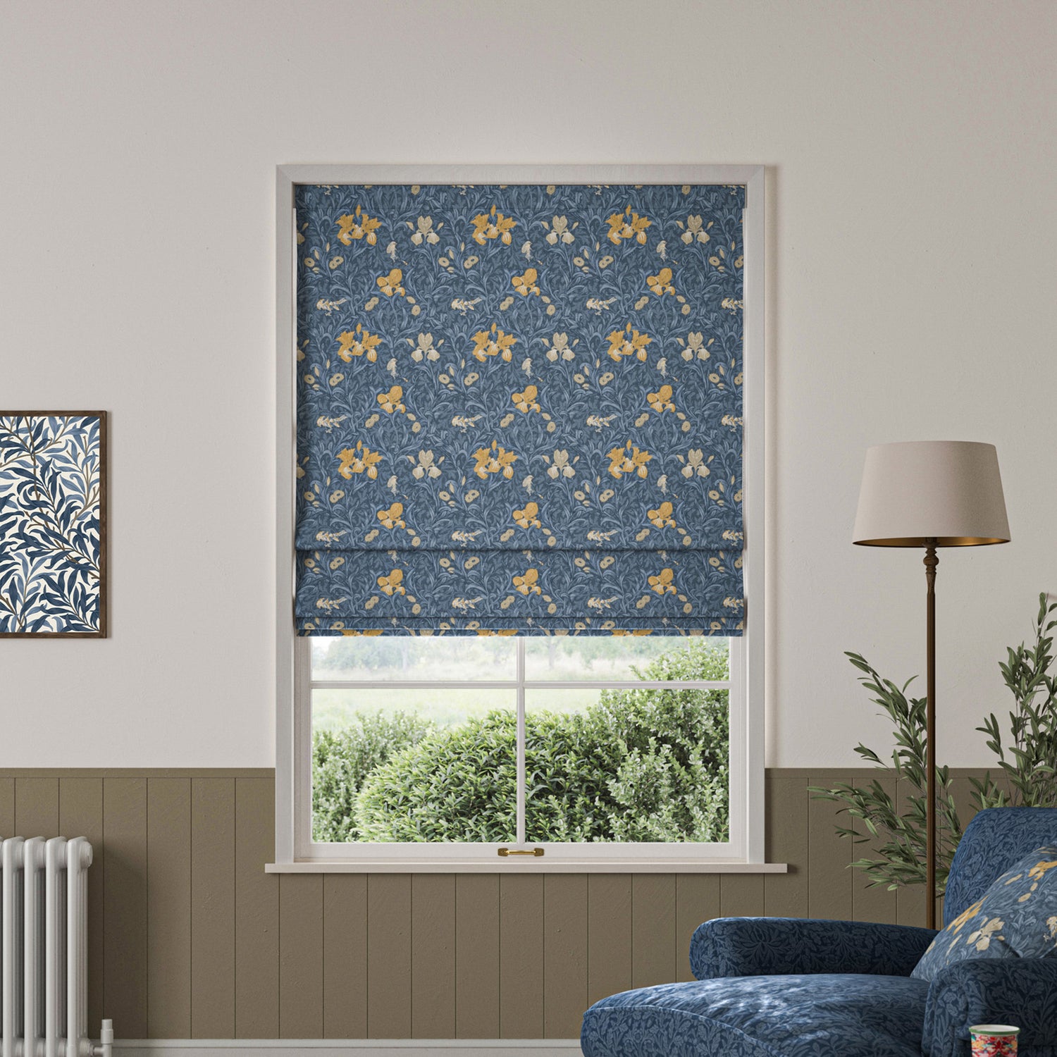 William Morris Iris Made To Measure Roman Blind River