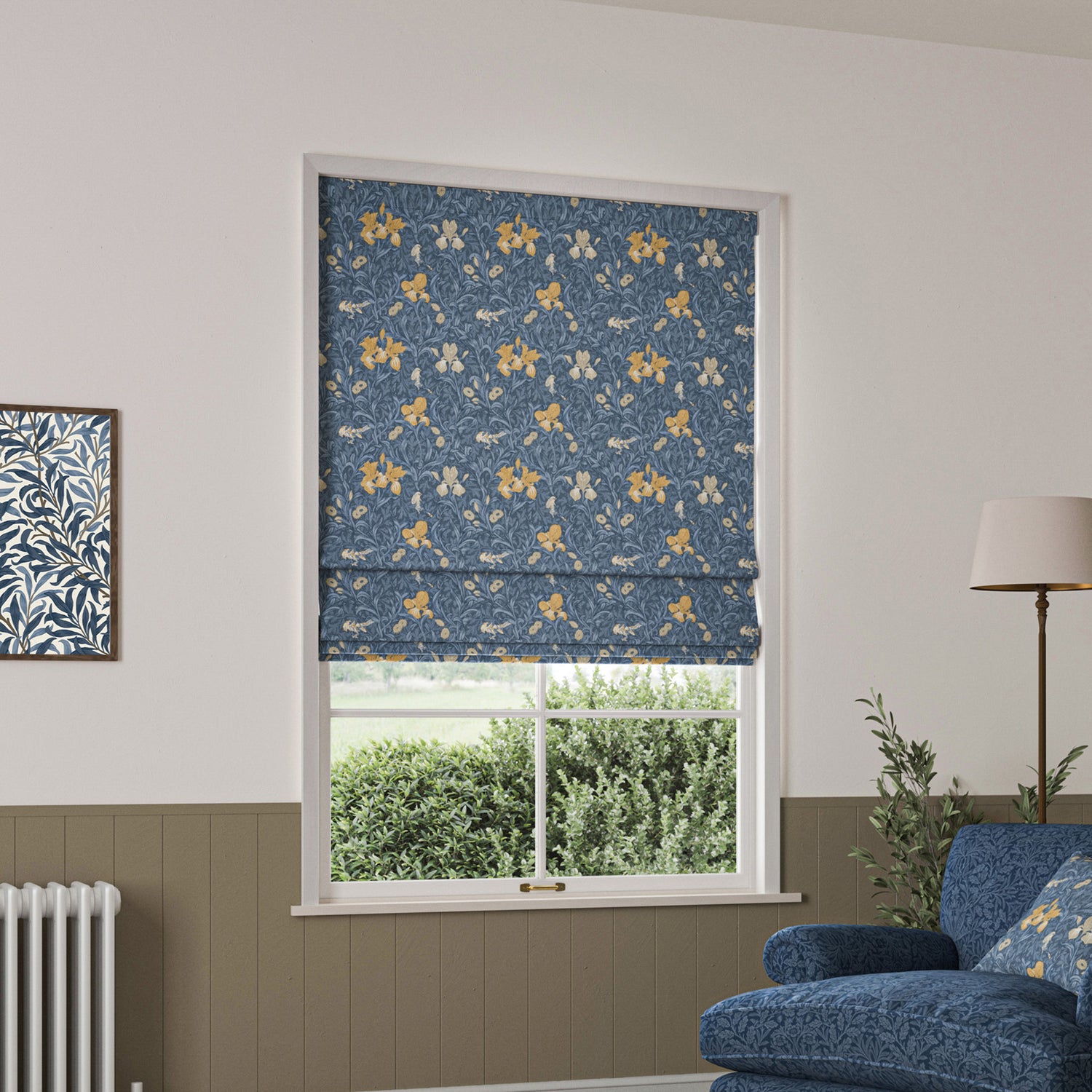 William Morris Iris Made To Measure Roman Blind River