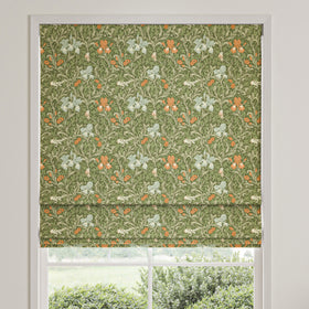 William Morris Iris Made To Measure Roman Blind Moss
