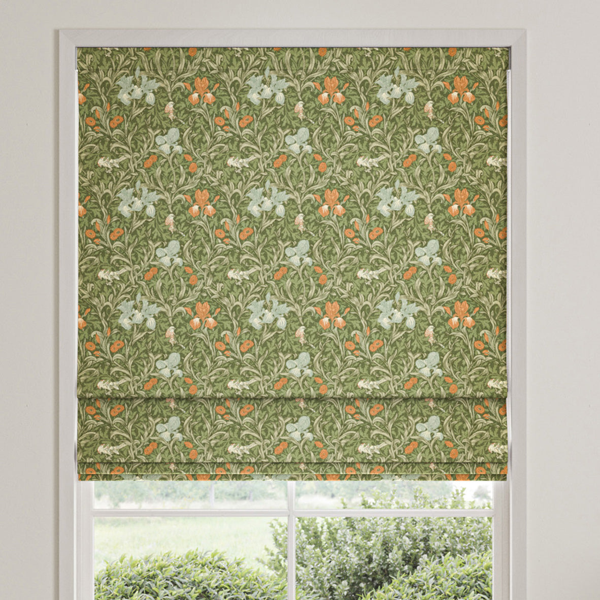 William Morris Iris Made To Measure Curtains Moss