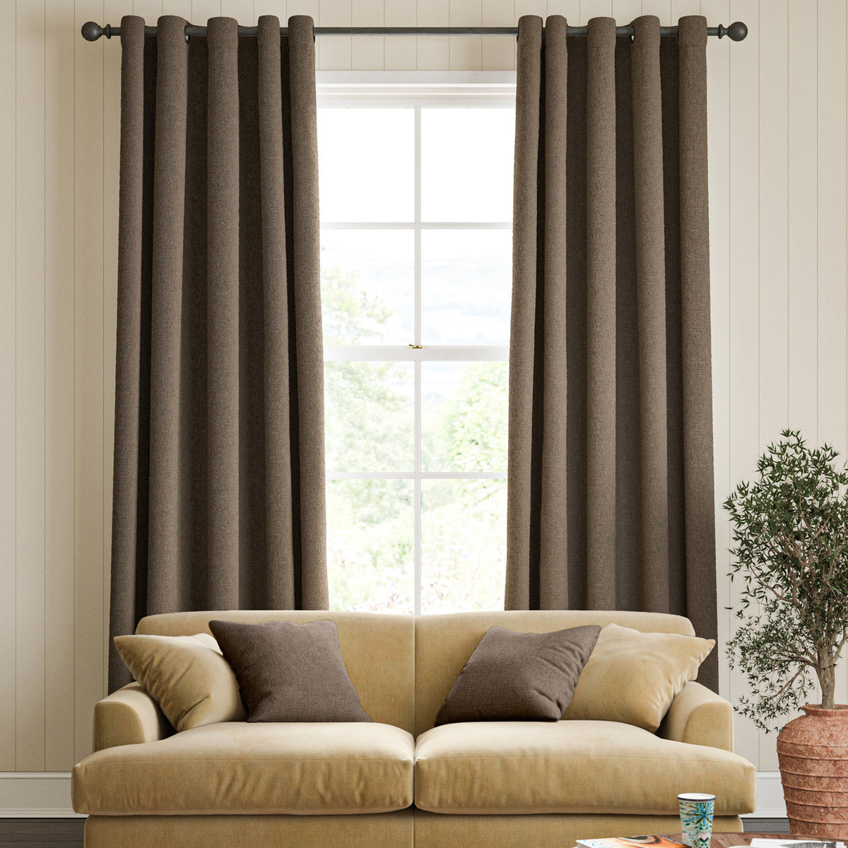 William Morris Reed Made To Measure Roman Blind Silt