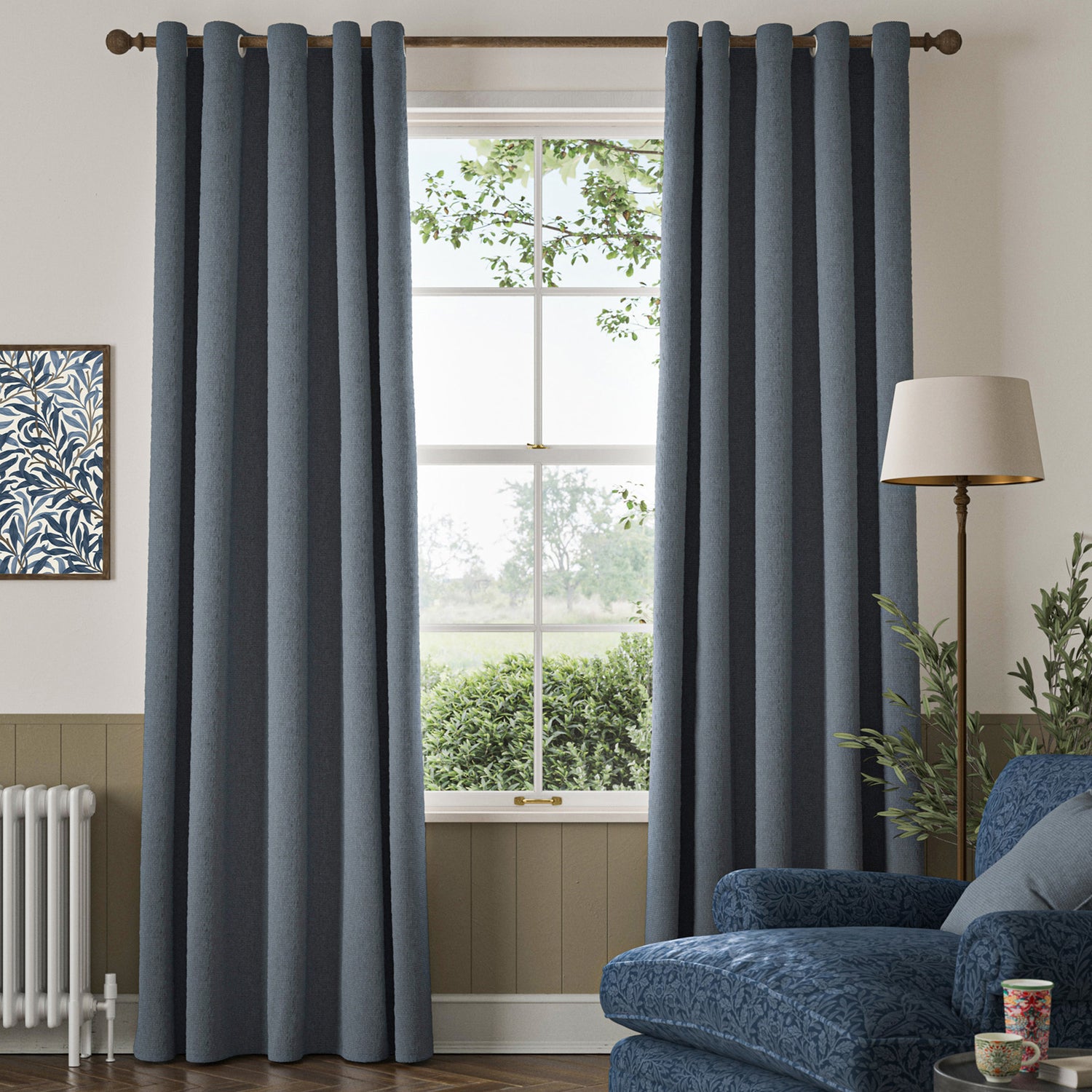 William Morris Reed Made To Measure Roman Blind River