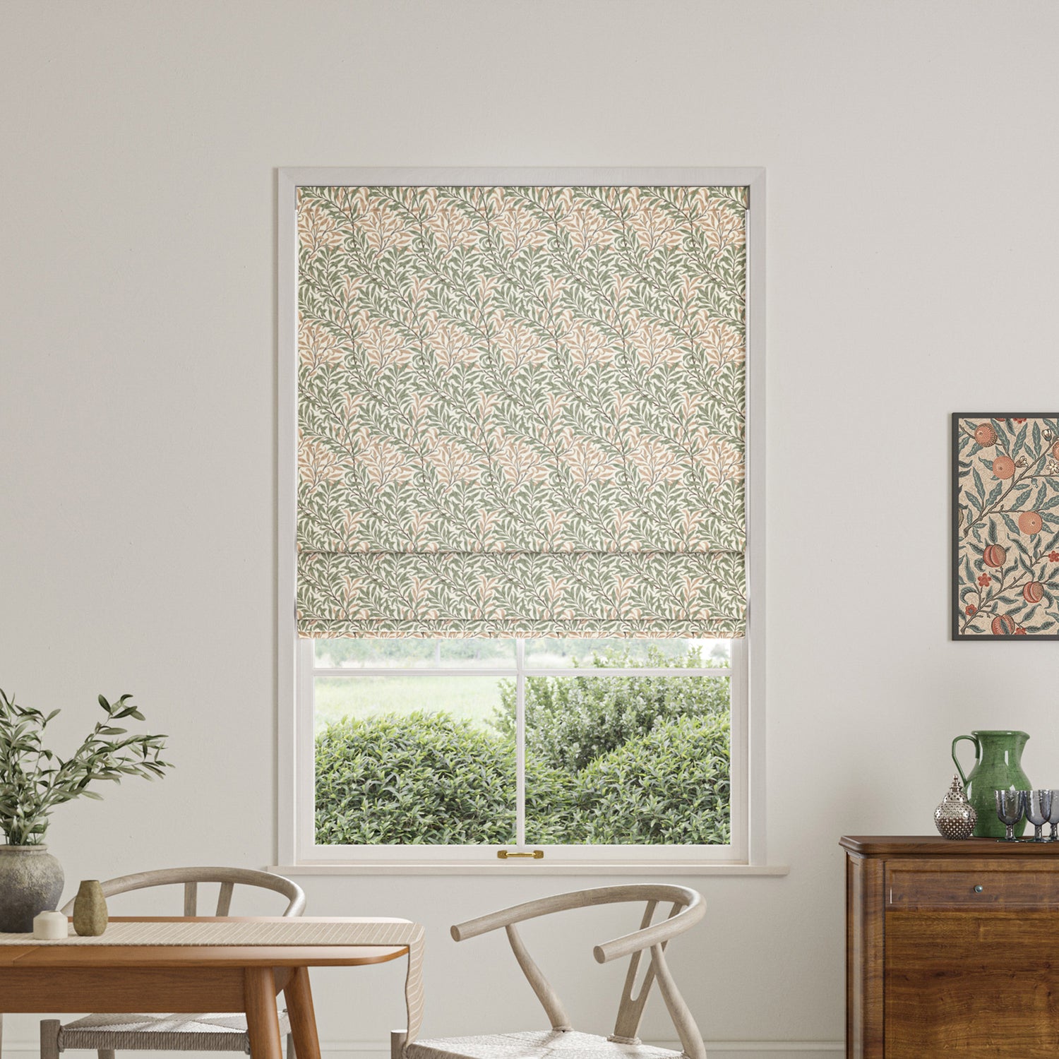 William Morris Willow Bough Made To Measure Roman Blind Sage