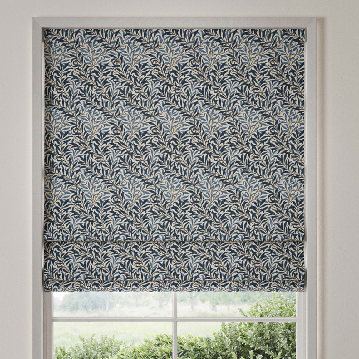 William Morris Willow Bough Made To Measure Roman Blind Midnight