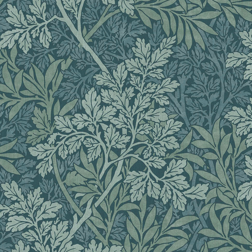 William Morris At Home Foliage Fabric Indigo