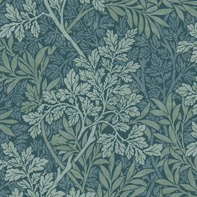William Morris At Home Foliage Fabric Indigo