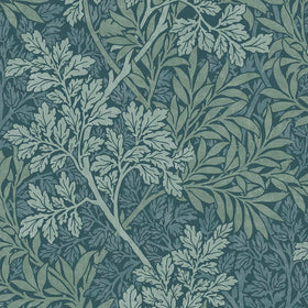 William Morris At Home Foliage Fabric Indigo