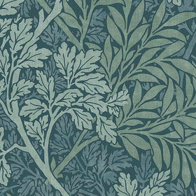 William Morris At Home Foliage Fabric Indigo