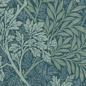 William Morris At Home Foliage Fabric Indigo