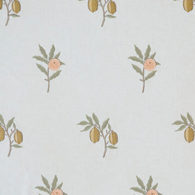 William Morris At Home Fruit Embroidered Fabric Sage