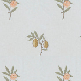 William Morris At Home Fruit Embroidered Fabric Sage