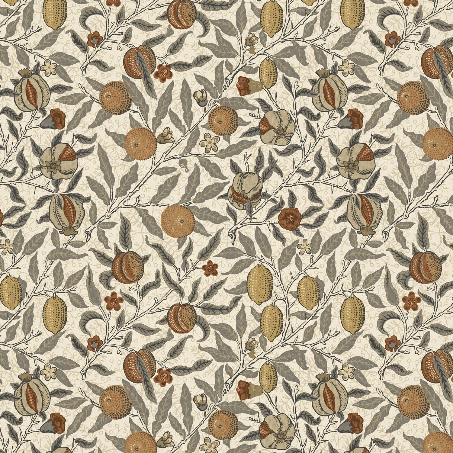 William Morris At Home Fruit Fabric Flax
