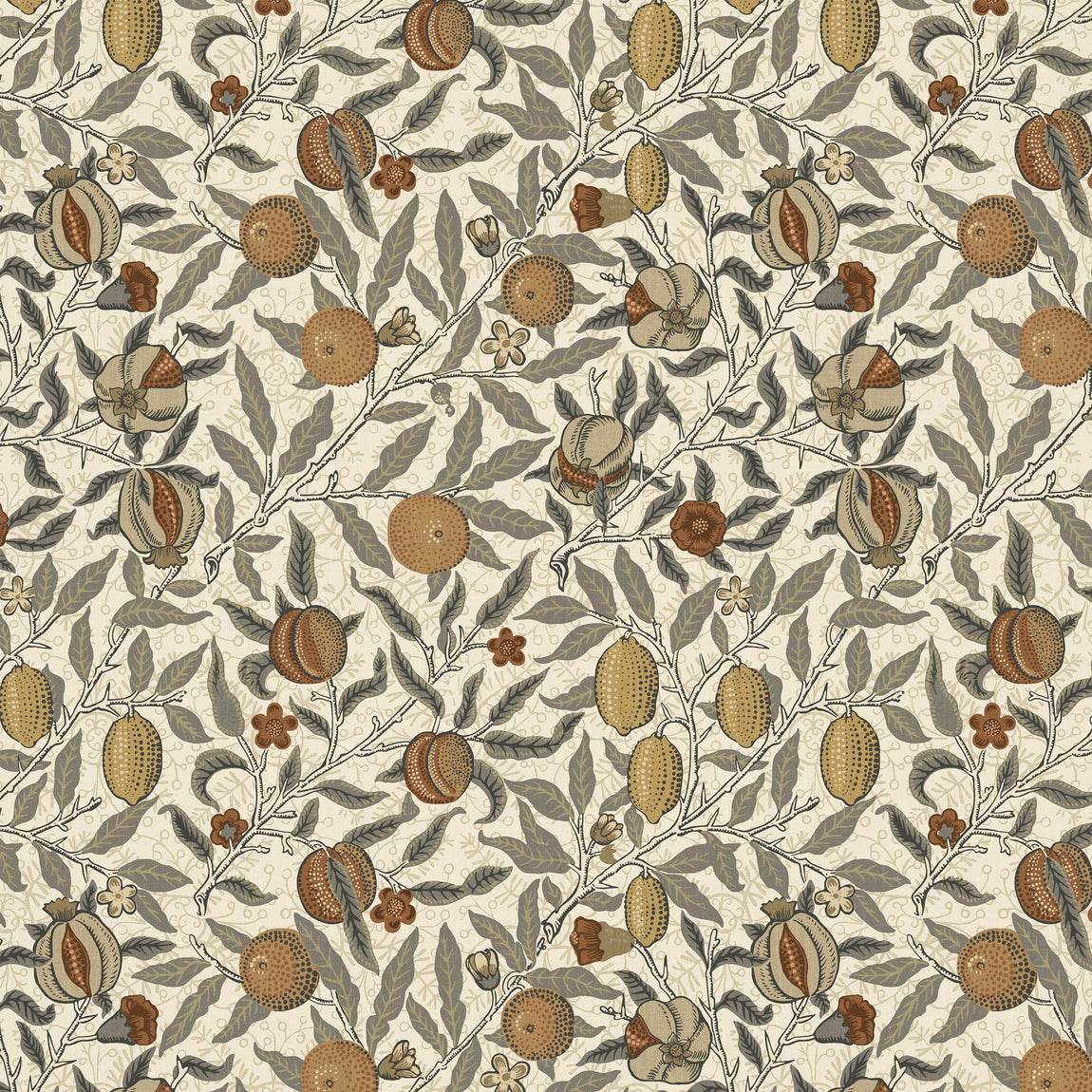 William Morris At Home Fruit Fabric Flax